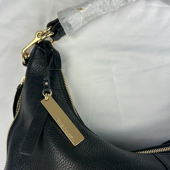 Vince Camuto Large Felax  Black Leather Hobo Handbag New with Tag - Picture 11 of 15
